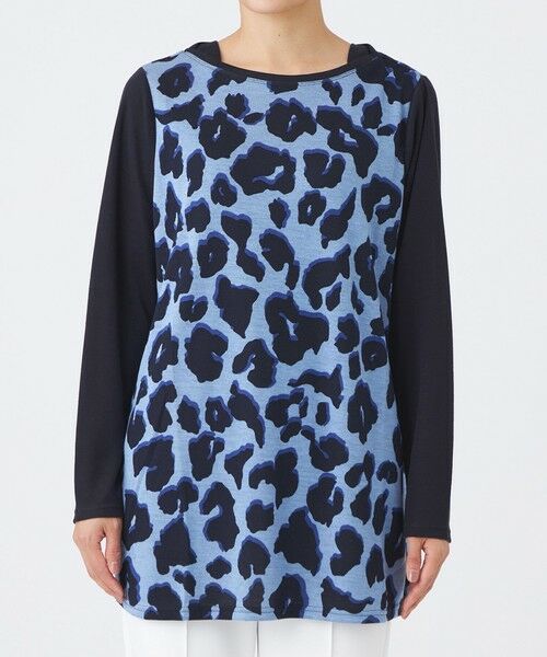 EVEX by KRIZIA / エヴェックス バイ クリツィア カットソー | 【ウォッシャブル】ジオメトリックパンサーチュニックカットソー | 詳細4