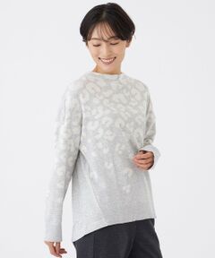 EVEX by KRIZIA / エヴェックス バイ クリツィア カットソー | 【カタログ掲載】【ウォッシャブル】パンサーグラデーションニットソー