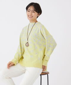 EVEX by KRIZIA / エヴェックス バイ クリツィア カットソー | 【カタログ掲載】【ウォッシャブル】パンサーグラデーションニットソー