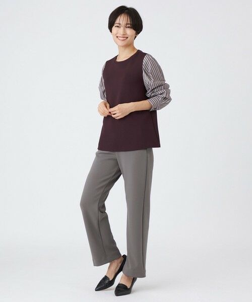 EVEX by KRIZIA / エヴェックス バイ クリツィア その他パンツ | 【シーズンレスに活躍!】【マシンウォッシャブル】ダンボールニットストレートパンツ | 詳細3