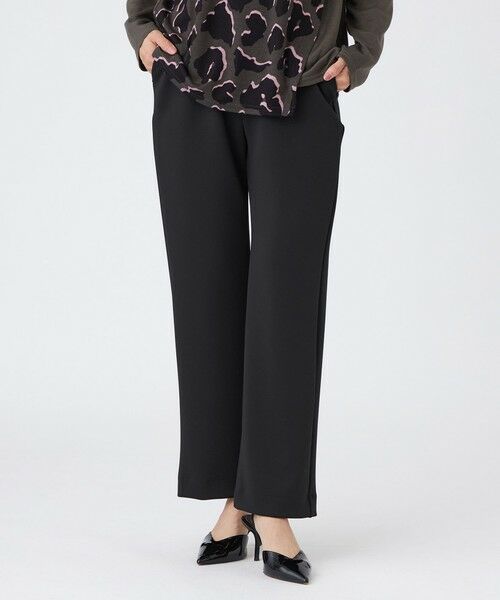 EVEX by KRIZIA / エヴェックス バイ クリツィア その他パンツ | 【シーズンレスに活躍!】【マシンウォッシャブル】ダンボールニットストレートパンツ(ブラック1)