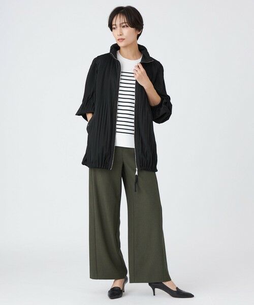 EVEX by KRIZIA / エヴェックス バイ クリツィア その他パンツ | 【吸水速乾】【遮熱】【着用じわ防止】【ストレッチ性】ドライメランジワイドパンツ | 詳細5