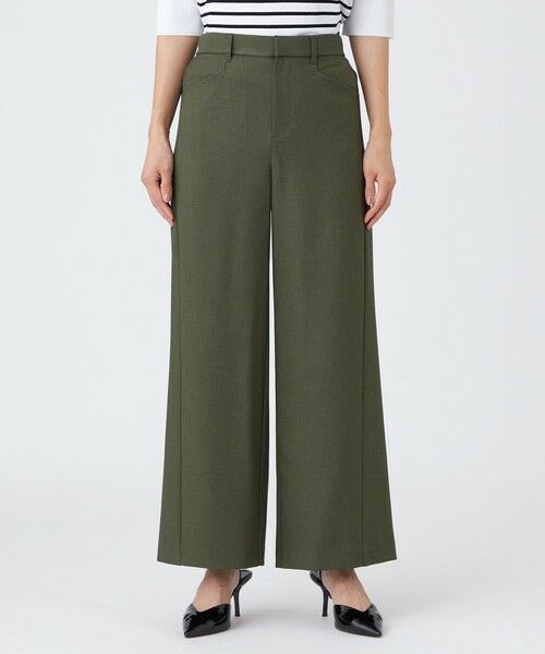 EVEX by KRIZIA / エヴェックス バイ クリツィア その他パンツ | 【吸水速乾】【遮熱】【着用じわ防止】【ストレッチ性】ドライメランジワイドパンツ | 詳細6