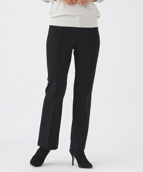 EVEX by KRIZIA/エヴェックス バイ クリツィア 【25AWモデル】【マシンウォッシャブル・保温性・吸湿発熱】デュアルウォームセミフレアパンツ ブラック1 42 EVEX by KRIZIA/エヴェックス バイ クリツィア 【25AWモデル】【マシンウォッシャブル・保温性・吸湿発熱】デュアルウォームセミフレアパンツ ブラック1 42