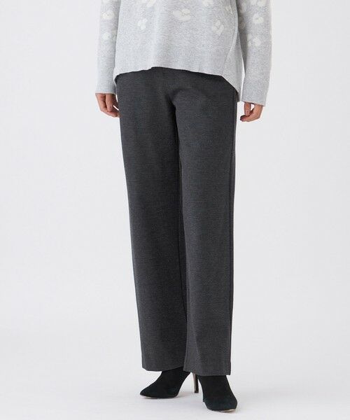 EVEX by KRIZIA/エヴェックス バイ クリツィア 【ベストセラー】【マシンウォッシャブル・保温性・吸湿発熱】デュアルウォームワイドパンツ ダークグレー 38 EVEX by KRIZIA/エヴェックス バイ クリツィア 【ベストセラー】【マシンウォッシャブル・保温性・吸湿発熱】デュアルウォームワイドパンツ ダークグレー 38