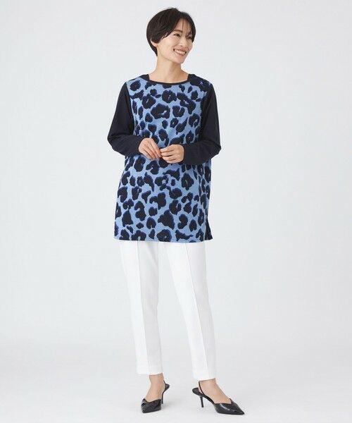 EVEX by KRIZIA / エヴェックス バイ クリツィア その他パンツ | 【シーズンレスに活躍!】【マシンウォッシャブル】ダンボールニットピンタックパンツ | 詳細1