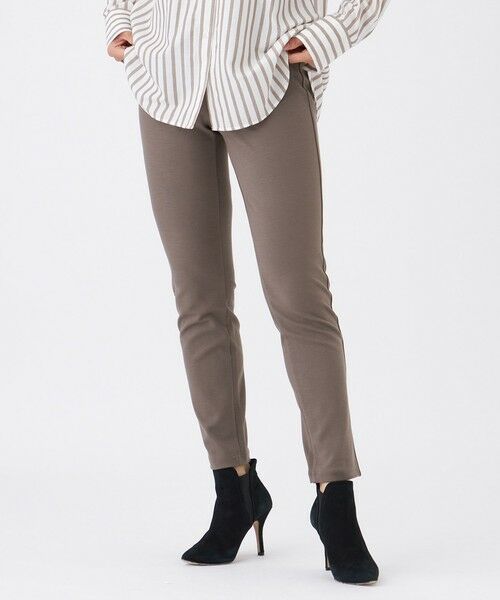 EVEX by KRIZIA/エヴェックス バイ クリツィア 【ベストセラー】【マシンウォッシャブル・保温性・吸湿発熱】デュアルウォームテーパードパンツ モカ3 40 EVEX by KRIZIA/エヴェックス バイ クリツィア 【ベストセラー】【マシンウォッシャブル・保温性・吸湿発熱】デュアルウォームテーパードパンツ モカ3 40