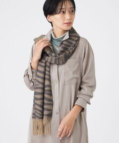 EVEX by KRIZIA / エヴェックス バイ クリツィア マフラー・ショール・スヌード・ストール | 【ウォッシャブル】ｼﾞｬｶｰﾄﾞｳｰﾙｽﾄｰﾙ