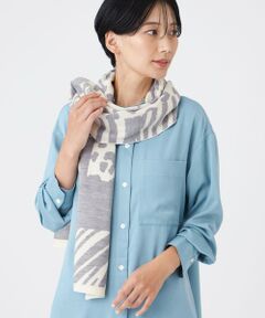 EVEX by KRIZIA / エヴェックス バイ クリツィア マフラー・ショール・スヌード・ストール | 【ウォッシャブル】ﾊﾟｯﾁﾜｰｸﾆｯﾄｽﾄｰﾙ