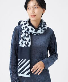 EVEX by KRIZIA / エヴェックス バイ クリツィア マフラー・ショール・スヌード・ストール | 【ウォッシャブル】ﾊﾟｯﾁﾜｰｸﾆｯﾄｽﾄｰﾙ