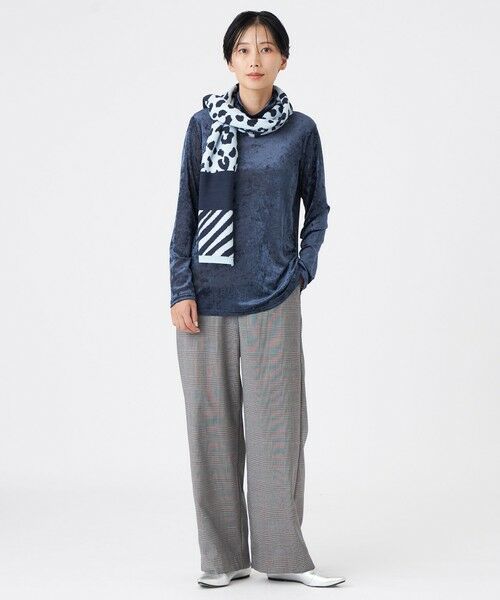 EVEX by KRIZIA / エヴェックス バイ クリツィア マフラー・ショール・スヌード・ストール | 【ウォッシャブル】ﾊﾟｯﾁﾜｰｸﾆｯﾄｽﾄｰﾙ | 詳細2