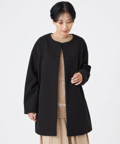 EVEX by KRIZIA / エヴェックス バイ クリツィア その他アウター | 【カタログ掲載】【ウォッシャブル】ウールライクジャージ—ノーカラーコーディガン