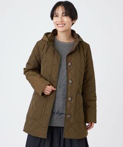 EVEX by KRIZIA / エヴェックス バイ クリツィア その他アウター | 【光・遠赤外線吸収発熱】【マシンウォッシャブル】ダイヤキルトフーデッドコート