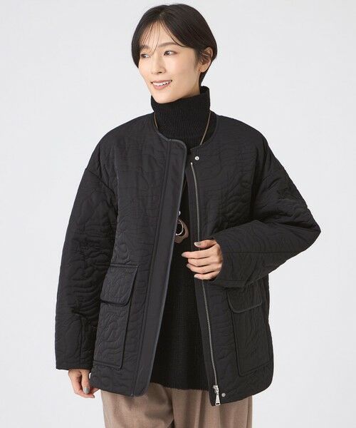 EVEX by KRIZIA / エヴェックス バイ クリツィア その他アウター | 【カタログ掲載】【マシンウォッシャブル】アニマルキルトノーカラージャケット | 詳細1