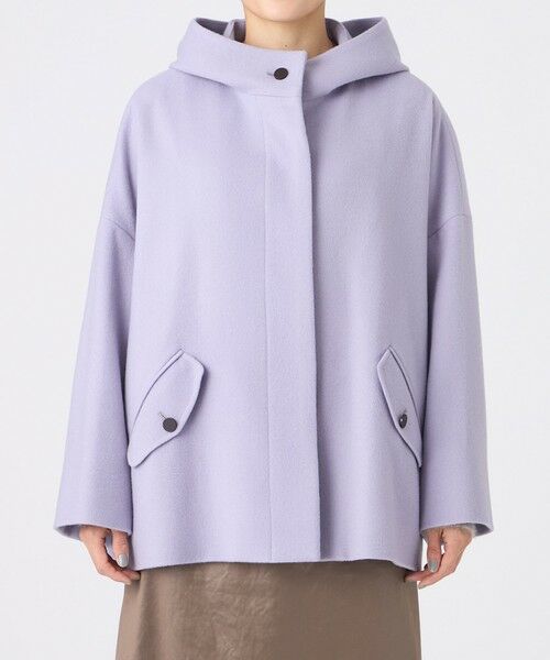 EVEX by KRIZIA / エヴェックス バイ クリツィア その他アウター | 【SANYO Style EDITION掲載】ウールスーパービーバーフーデッドコート | 詳細5