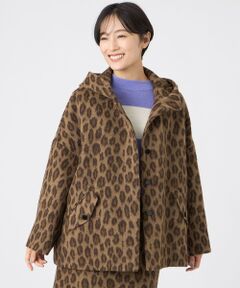 EVEX by KRIZIA / エヴェックス バイ クリツィア その他アウター | 【カタログ掲載】ウールパンサージャカードフーデッドコート