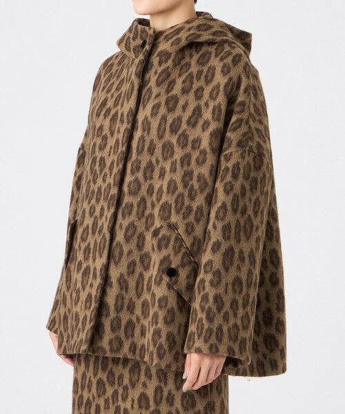 EVEX by KRIZIA / エヴェックス バイ クリツィア その他アウター | 【カタログ掲載】ウールパンサージャカードフーデッドコート | 詳細3