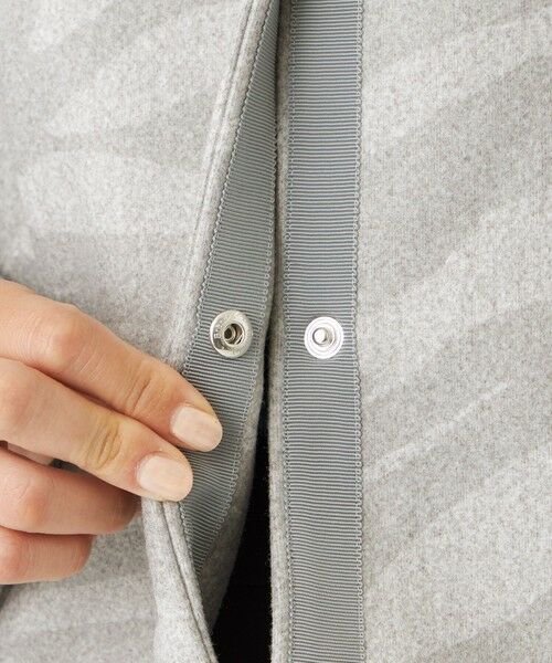 EVEX by KRIZIA / エヴェックス バイ クリツィア ノーカラージャケット | 【ウォッシャブル】ゼブラプリントウールライクジャージ—ブルゾン | 詳細7