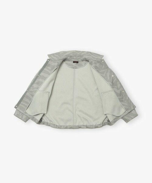 EVEX by KRIZIA / エヴェックス バイ クリツィア ノーカラージャケット | 【ウォッシャブル】ゼブラプリントウールライクジャージ—ブルゾン | 詳細8