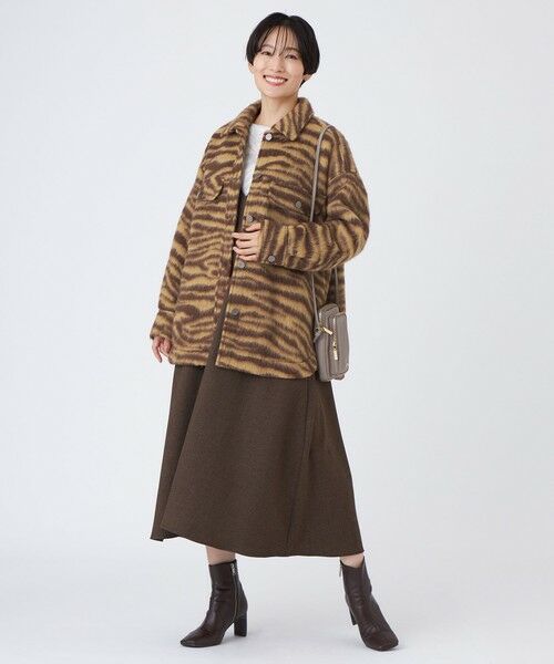 EVEX by KRIZIA / エヴェックス バイ クリツィア ノーカラージャケット | タイガースライバーシャツジャケット | 詳細1