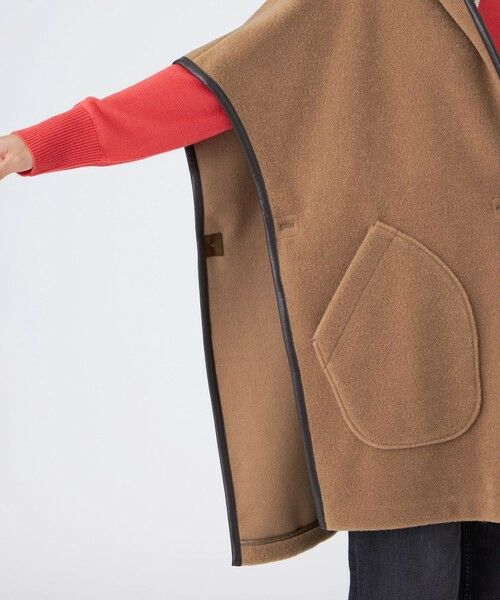 EVEX by KRIZIA / エヴェックス バイ クリツィア ダウンジャケット・ベスト | 【カタログ掲載】ウールライクニードルパンチケープジレ | 詳細5