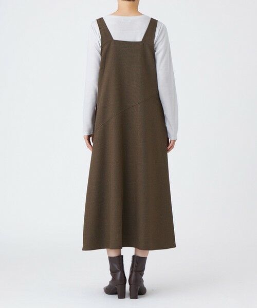 EVEX by KRIZIA / エヴェックス バイ クリツィア ロング・マキシ丈ワンピース | 【カタログ掲載】【マシンウォッシャブル】シャークツイードジャンパースカート | 詳細6