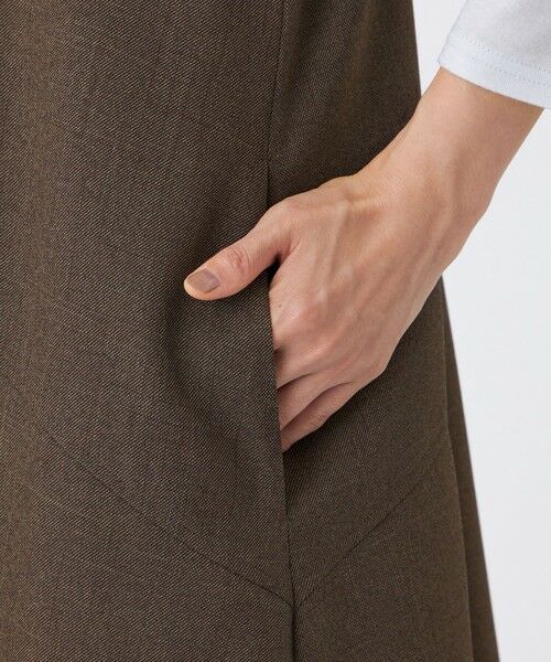 EVEX by KRIZIA / エヴェックス バイ クリツィア ロング・マキシ丈ワンピース | 【カタログ掲載】【マシンウォッシャブル】シャークツイードジャンパースカート | 詳細7