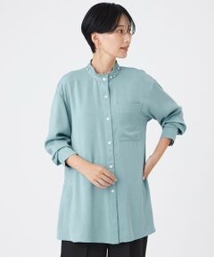 EVEX by KRIZIA / エヴェックス バイ クリツィア シャツ・ブラウス | 【カタログ掲載】フィブリルライクサテンビジューシャツ