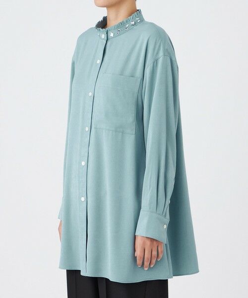 EVEX by KRIZIA / エヴェックス バイ クリツィア シャツ・ブラウス | 【カタログ掲載】フィブリルライクサテンビジューシャツ | 詳細5