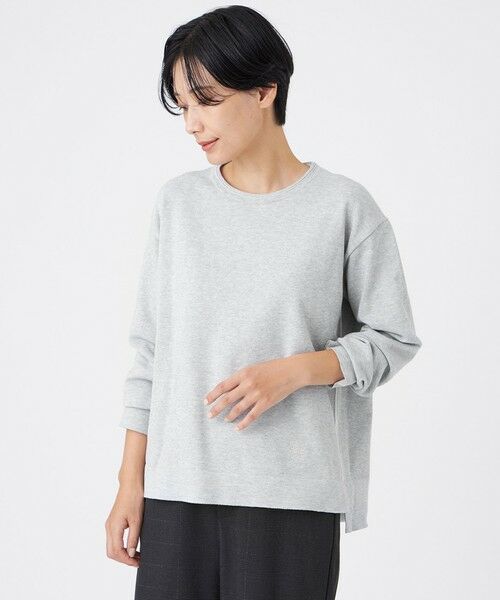 EVEX by KRIZIA/エヴェックス バイ クリツィア 【マシンウォッシャブル】コットンブリッドニットプルオーバー グレー3 40 EVEX by KRIZIA/エヴェックス バイ クリツィア 【マシンウォッシャブル】コットンブリッドニットプルオーバー グレー3 40
