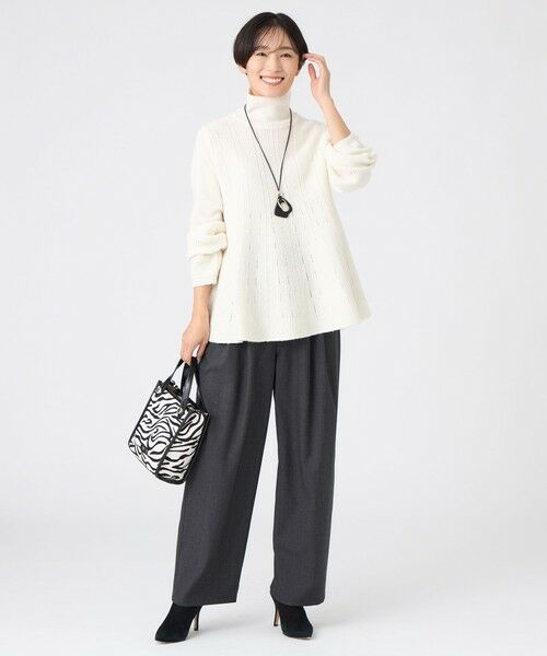 EVEX by KRIZIA / エヴェックス バイ クリツィア ニット・セーター | 【カタログ掲載】【ウォッシャブル】ブライトミックスペプラムニットプルオーバー | 詳細1