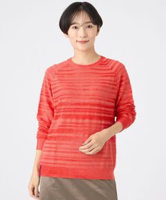 EVEX by KRIZIA / エヴェックス バイ クリツィア ニット・セーター | 【カタログ掲載】【ウォッシャブル】モールボーダーニットプルオーバー