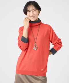 EVEX by KRIZIA / エヴェックス バイ クリツィア ニット・セーター | 【カタログ掲載】【ウォッシャブル】ダブルタートルネックニットプルオーバー