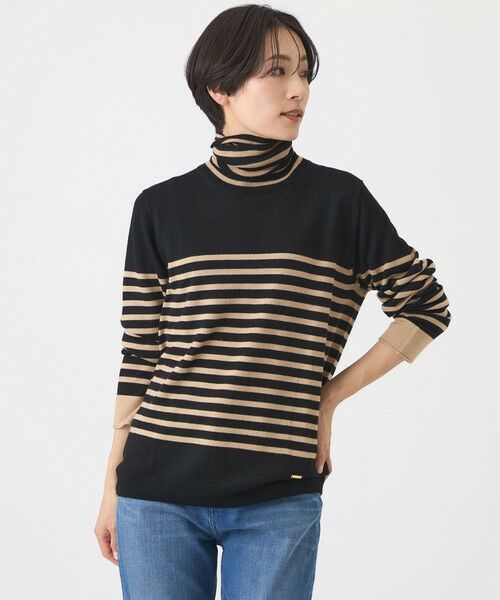 EVEX by KRIZIA / エヴェックス バイ クリツィア ニット・セーター | 【追加・カタログ掲載・ウォッシャブル】ダブルタートルネックニットプルオーバー（ベージュ3）