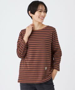 EVEX by KRIZIA / エヴェックス バイ クリツィア カットソー | 【ウォッシャブル】タイガーパッチボーダーカットソー