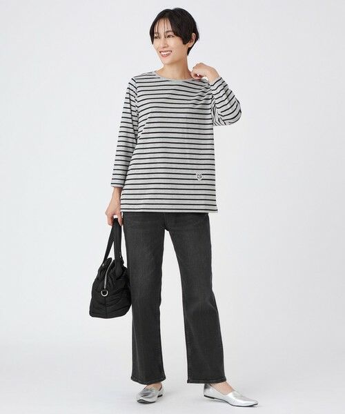 EVEX by KRIZIA / エヴェックス バイ クリツィア カットソー | 【ウォッシャブル】タイガーパッチボーダーカットソー | 詳細1