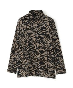 EVEX by KRIZIA / エヴェックス バイ クリツィア カットソー | 【ウォッシャブル】タイガープリントハイネックカットソー