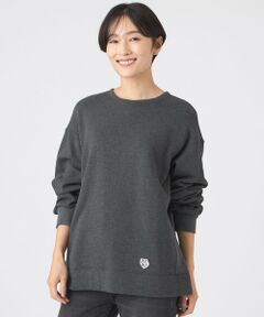 EVEX by KRIZIA / エヴェックス バイ クリツィア カットソー | 【カタログ掲載】【ウォッシャブル】タイガーパッチ裏起毛スウェット