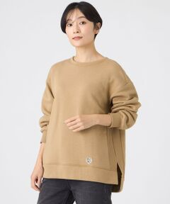 EVEX by KRIZIA / エヴェックス バイ クリツィア カットソー | 【カタログ掲載】【ウォッシャブル】タイガーパッチ裏起毛スウェット