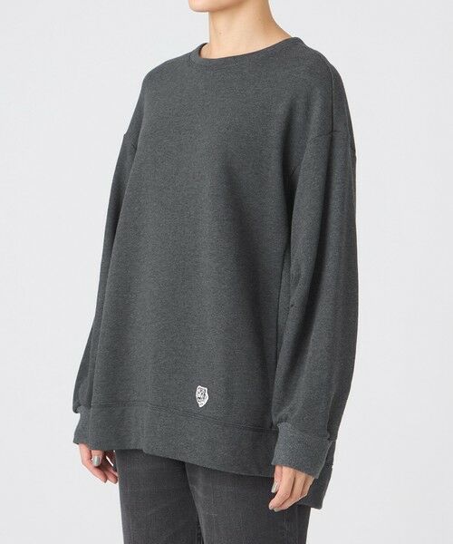 EVEX by KRIZIA / エヴェックス バイ クリツィア カットソー | 【カタログ掲載】【ウォッシャブル】タイガーパッチ裏起毛スウェット | 詳細5