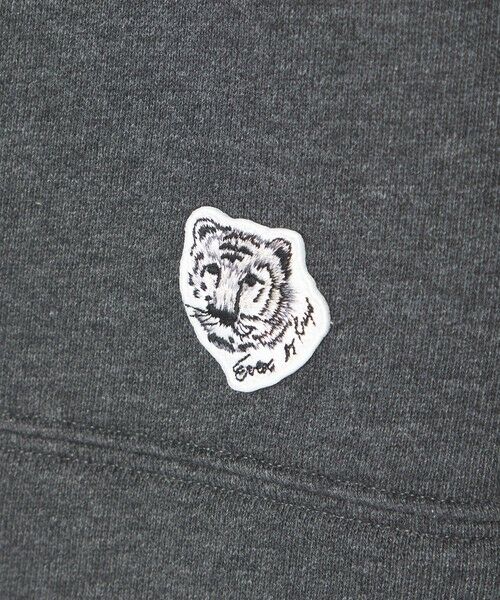 EVEX by KRIZIA / エヴェックス バイ クリツィア カットソー | 【カタログ掲載】【ウォッシャブル】タイガーパッチ裏起毛スウェット | 詳細9