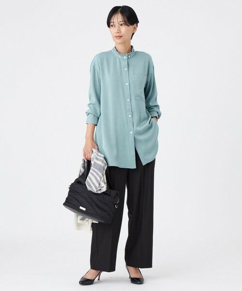 EVEX by KRIZIA / エヴェックス バイ クリツィア その他パンツ | 【マシンウォッシャブル】ブラッシュドストレートパンツ | 詳細1