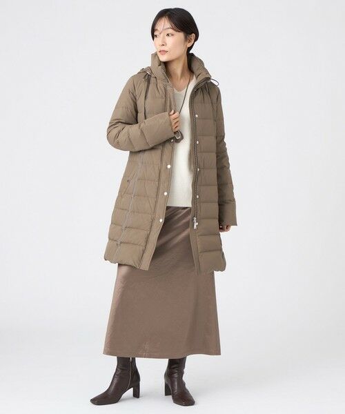 EVEX by KRIZIA / エヴェックス バイ クリツィア その他アウター | 【SANYO Style EDITION掲載】【ウォッシャブル・放電テープ付】マットタフタフーデッドロングダウンコート | 詳細4