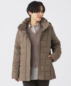 EVEX by KRIZIA / エヴェックス バイ クリツィア その他アウター | 【SANYO Style EDITION掲載】【ウォッシャブル・放電テープ付】マットタフタフーデッドミドルダウンジャケット