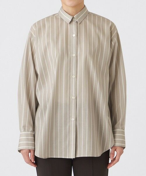 EVEX by KRIZIA / エヴェックス バイ クリツィア シャツ・ブラウス | 【マシンウォッシャブル】コットンライクストライプシャツ | 詳細4