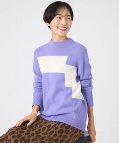 EVEX by KRIZIA / エヴェックス バイ クリツィア ニット・セーター | 【SANYO Style EDITION掲載】【ウォッシャブル】ブロッキングウールニットプルオーバー