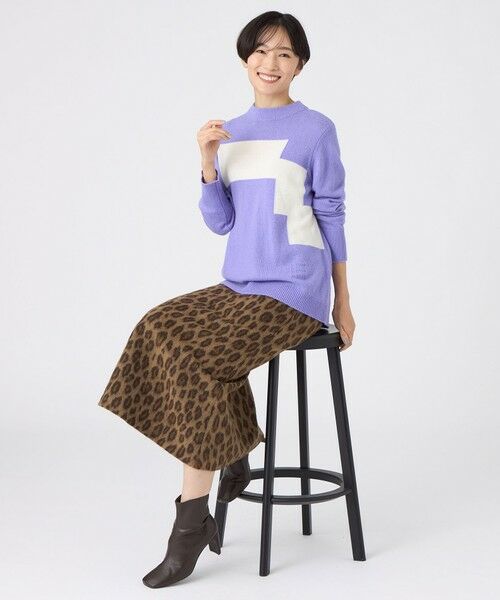 EVEX by KRIZIA / エヴェックス バイ クリツィア ニット・セーター | 【SANYO Style EDITION掲載】【ウォッシャブル】ブロッキングウールニットプルオーバー | 詳細5