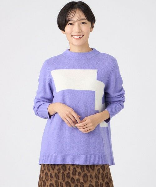 EVEX by KRIZIA / エヴェックス バイ クリツィア ニット・セーター | 【SANYO Style EDITION掲載】【ウォッシャブル】ブロッキングウールニットプルオーバー | 詳細1