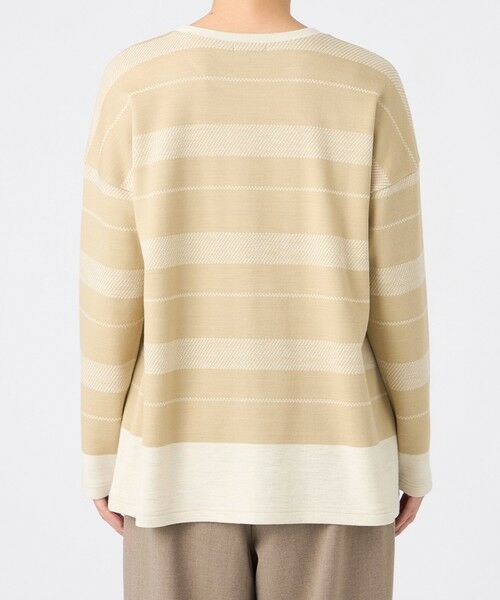 EVEX by KRIZIA / エヴェックス バイ クリツィア カットソー | 【ウォッシャブル】ウールジャカードジャージーボーダーカットソー | 詳細7