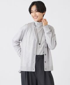 EVEX by KRIZIA / エヴェックス バイ クリツィア ニット・セーター | 【ウォッシャブル】ハイゲージラインニットカーディガン